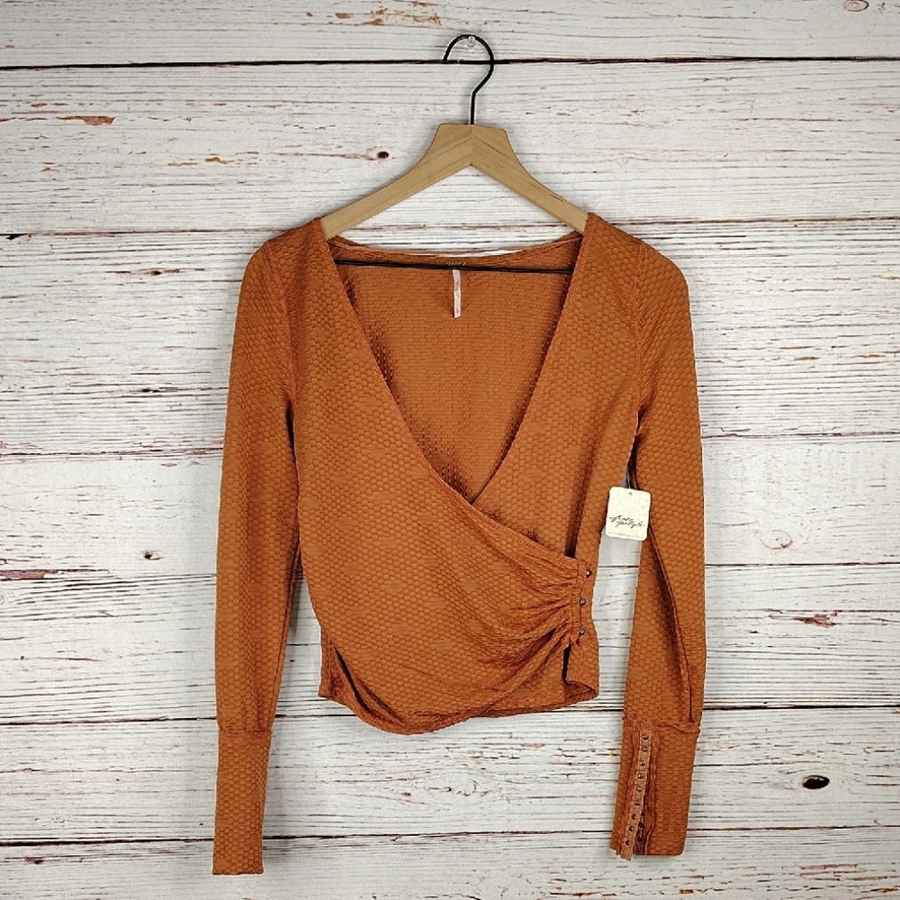 Free People Penny Wrap Top - Picture 3 of 13